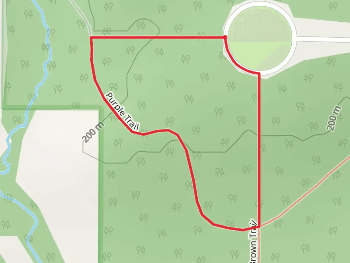 An image depicting the trail Pioneer Loop and its surrounding area.