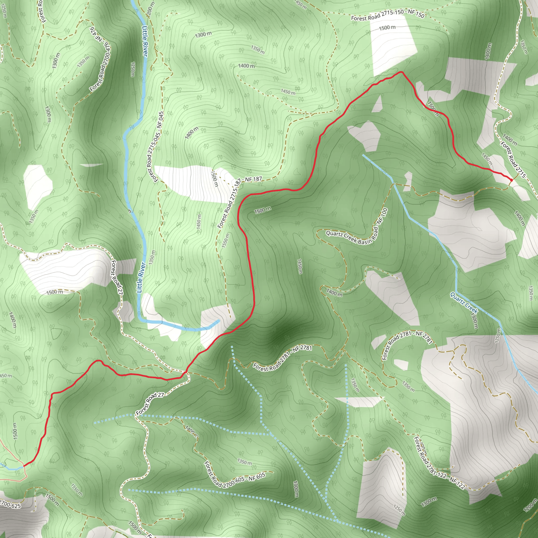 Snowbird Trail mobile static map