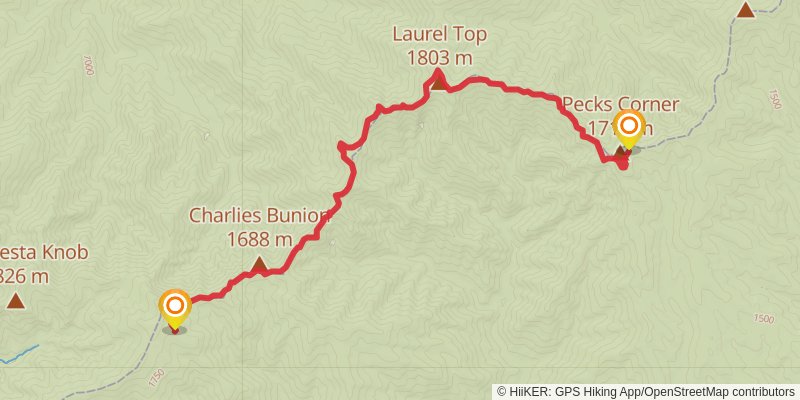 Appalachian Trail stage 24 Map
