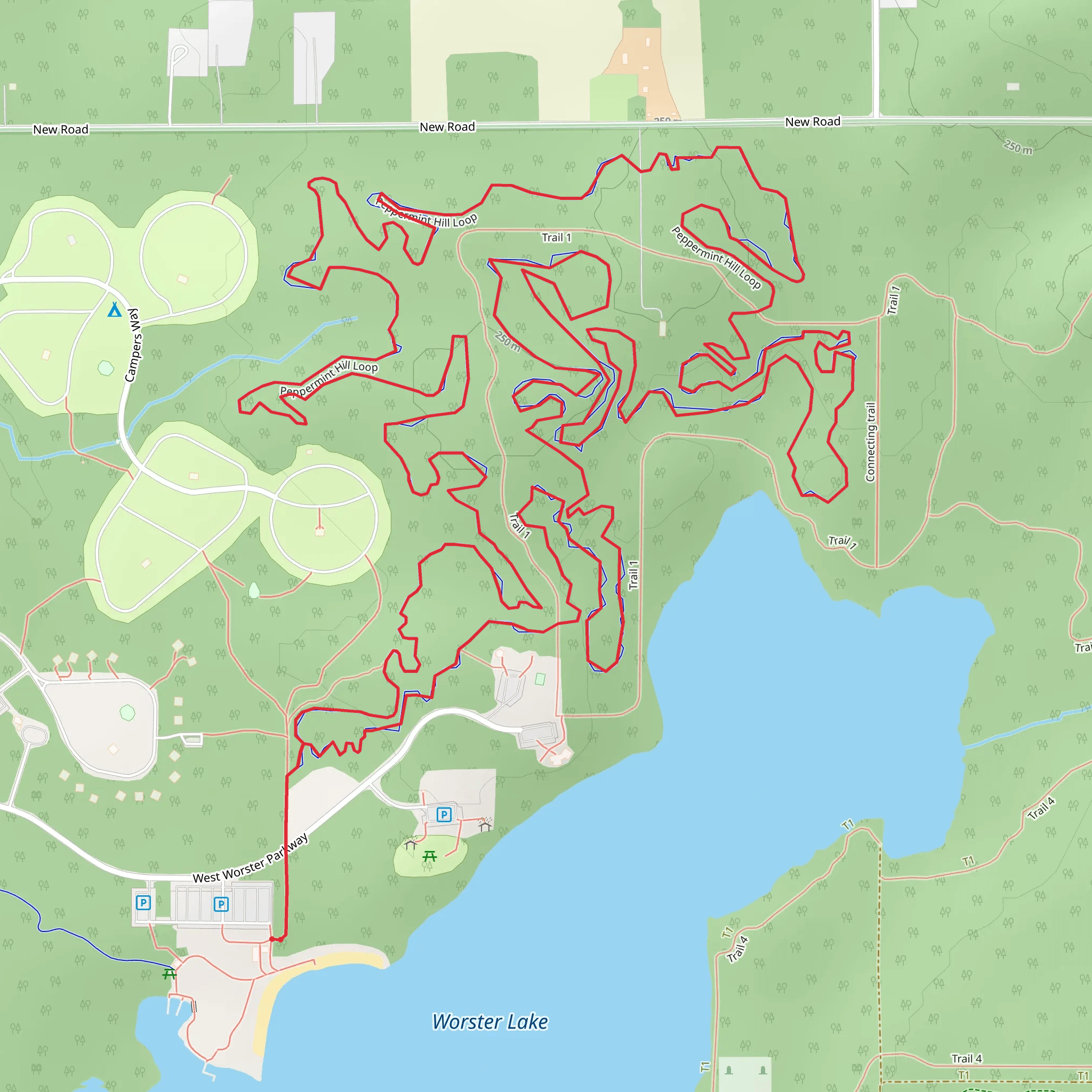 Peppermint Hill Loop mobile static map