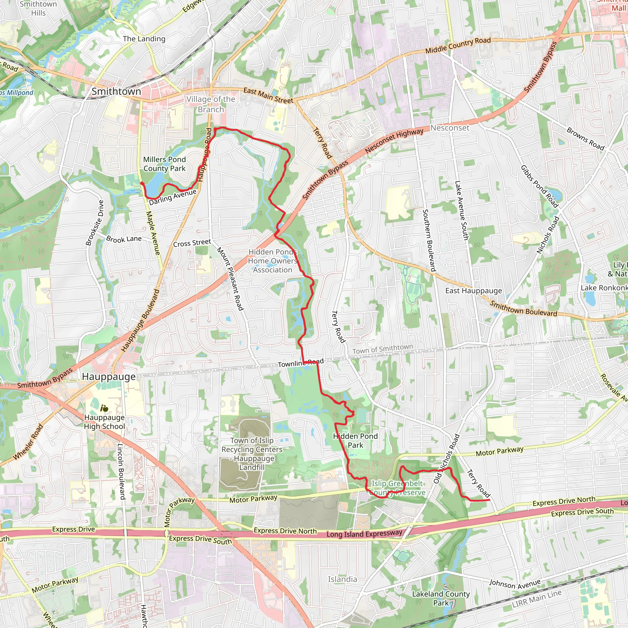 Northeast Branch mobile static map