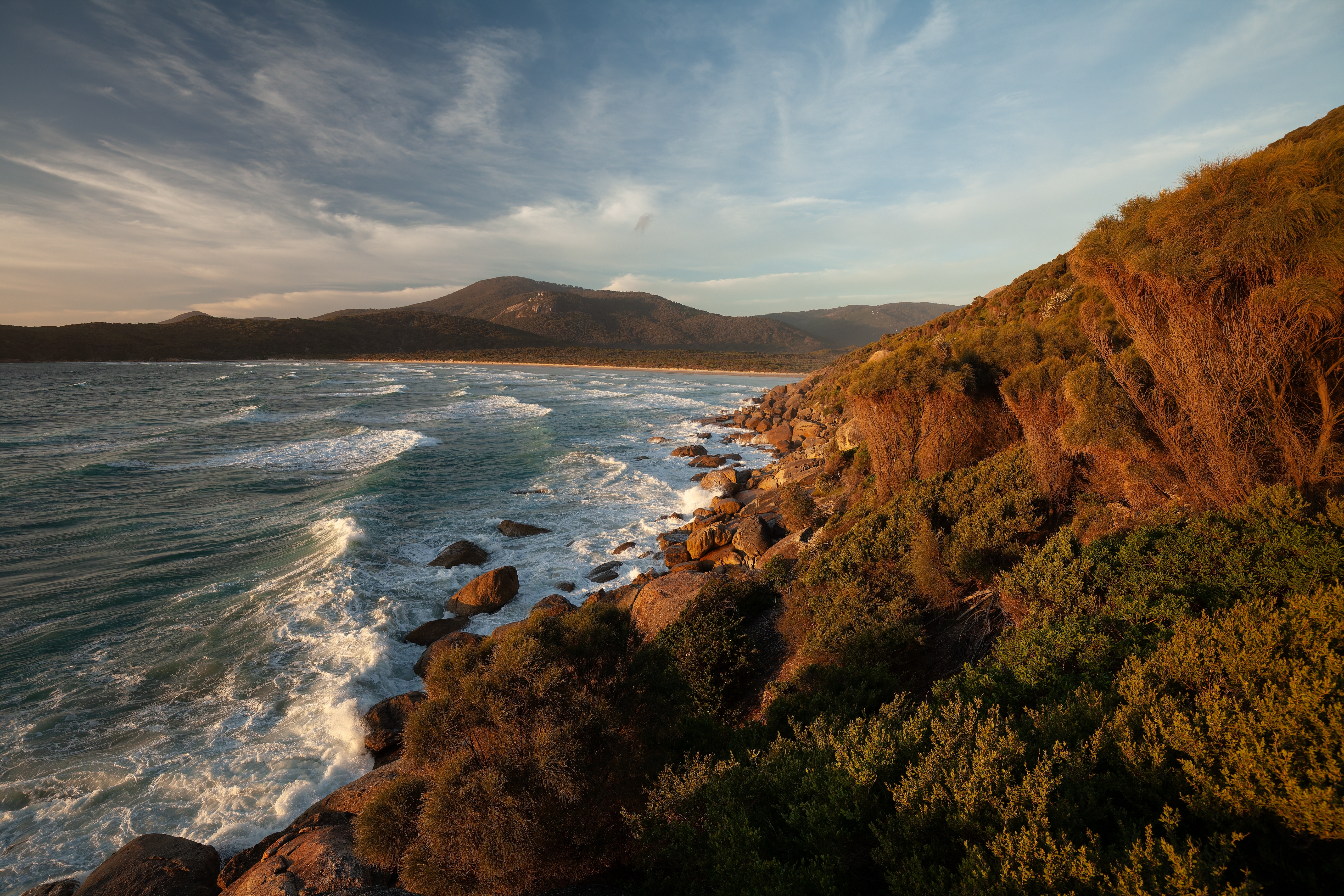 An image depicting the trail Wilsons Promontory National Park and its surrounding area.