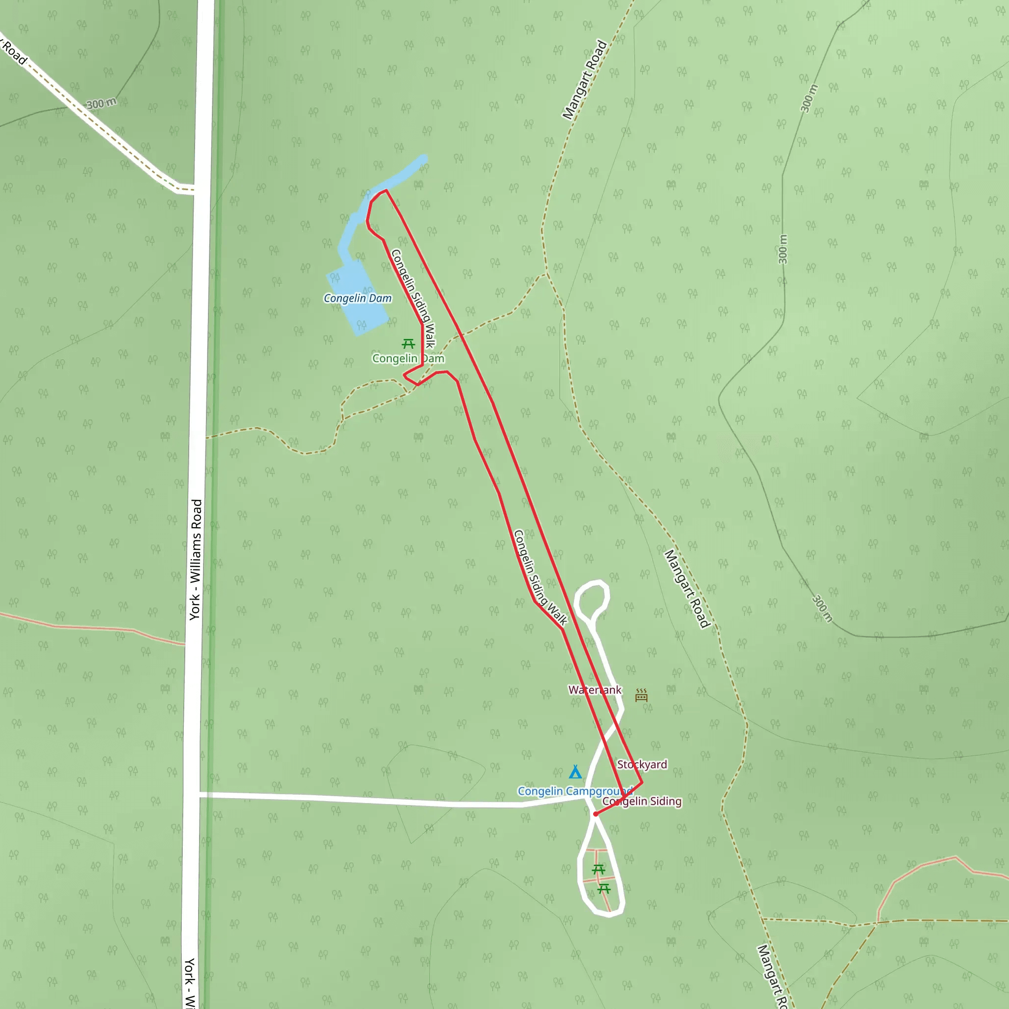 Congelin Siding Walk mobile static map