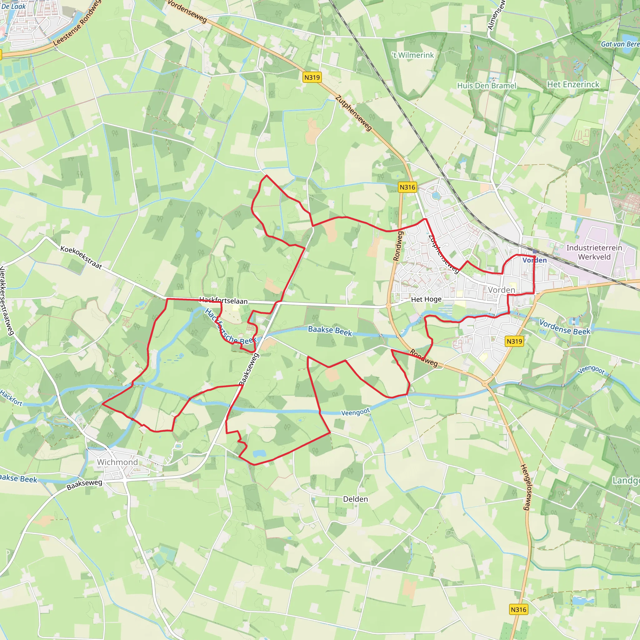 Hackfortse Enk Loop Route mobile static map