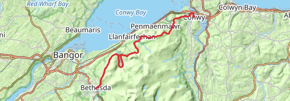 Snowdonia Way stage 6 Map