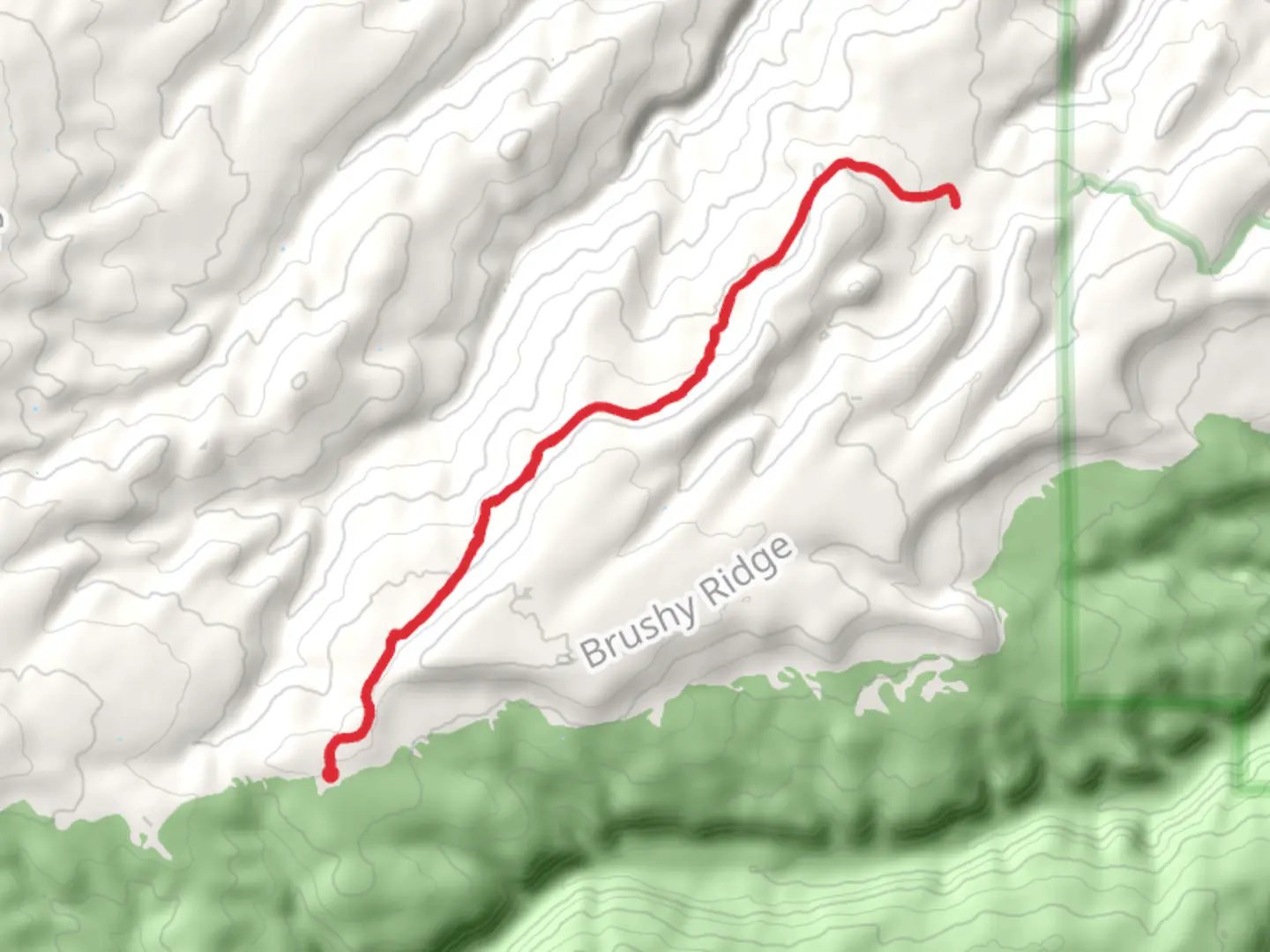 An image depicting the trail North Bench Trail and its surrounding area.
