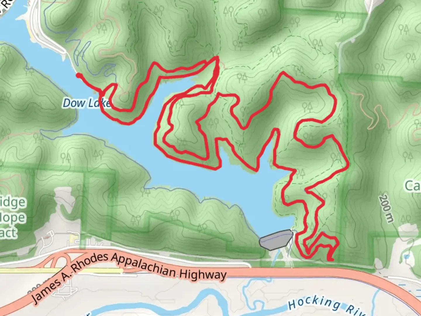An image depicting the trail Sundown Trail and Amoretto Loop Trail and its surrounding area.
