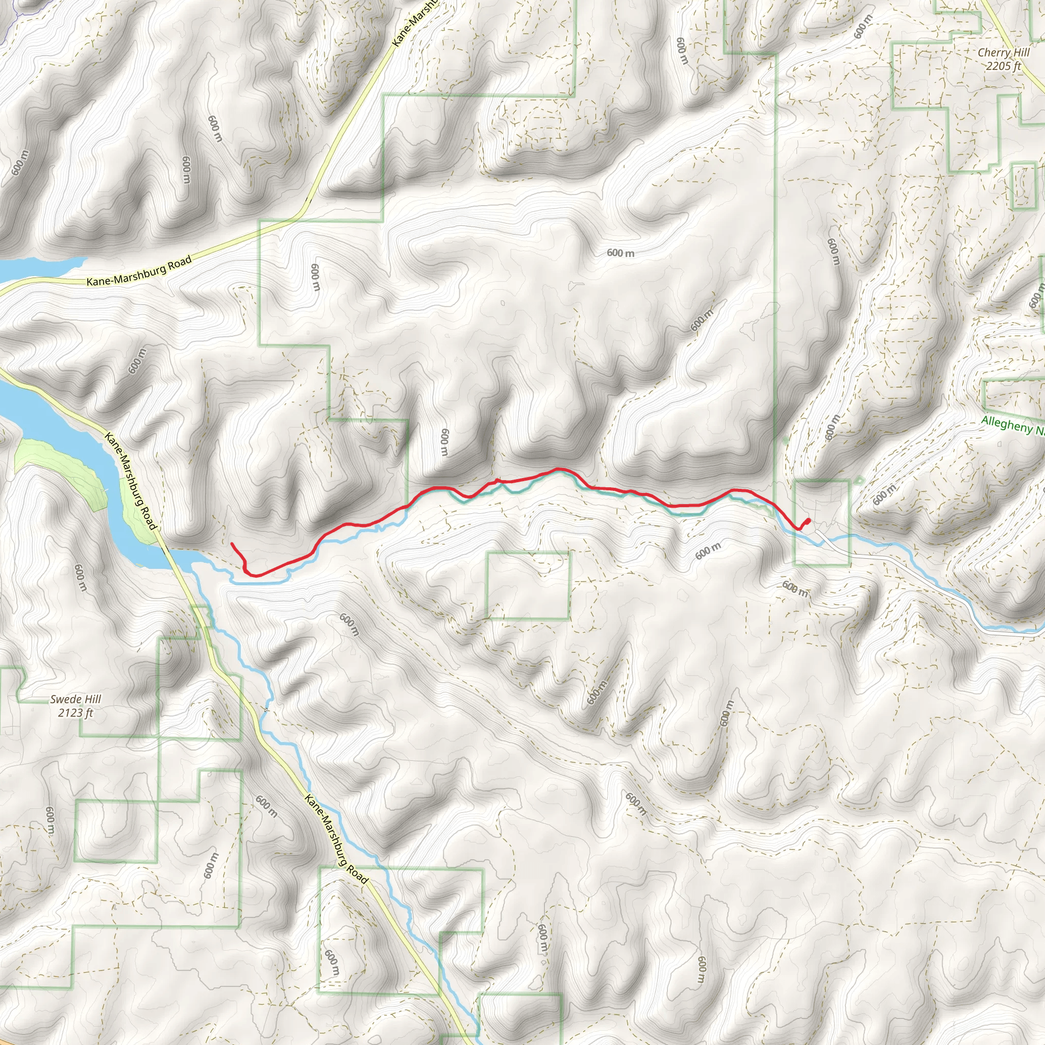 Kinzua Valley Trail mobile static map