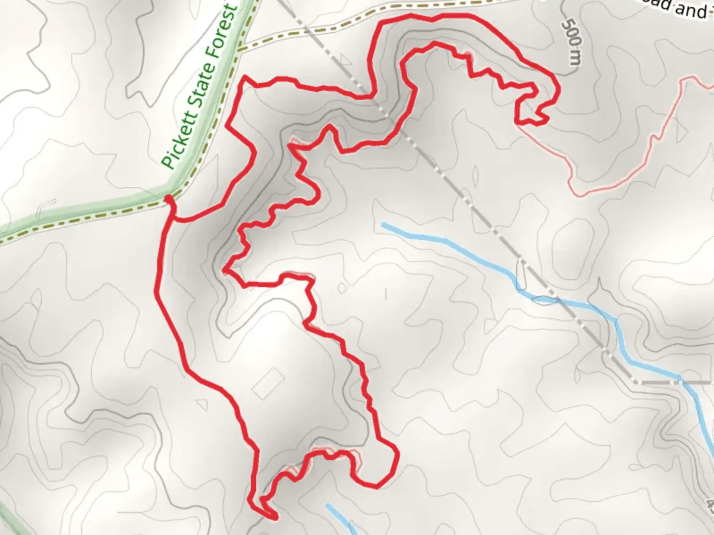 An image depicting the trail Middle Creek Nature Loop Trail and its surrounding area.