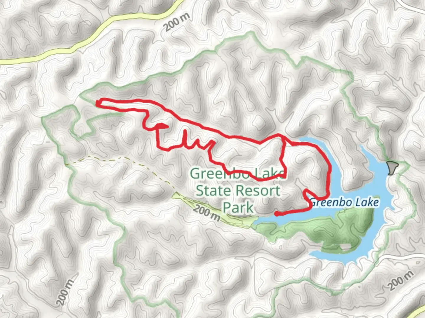 An image depicting the trail Claylick Loop Trail and its surrounding area.