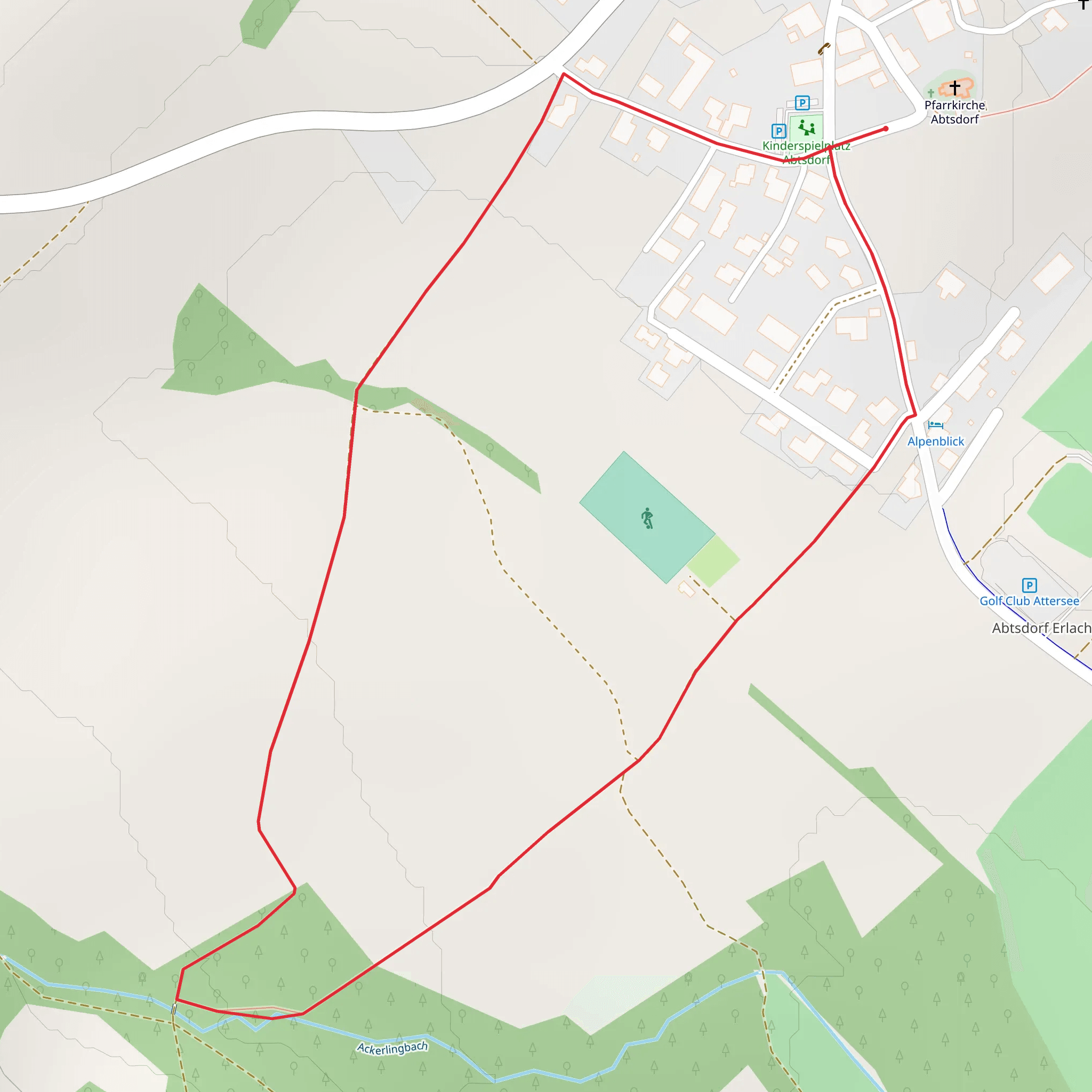 Ackerling Loop mobile static map