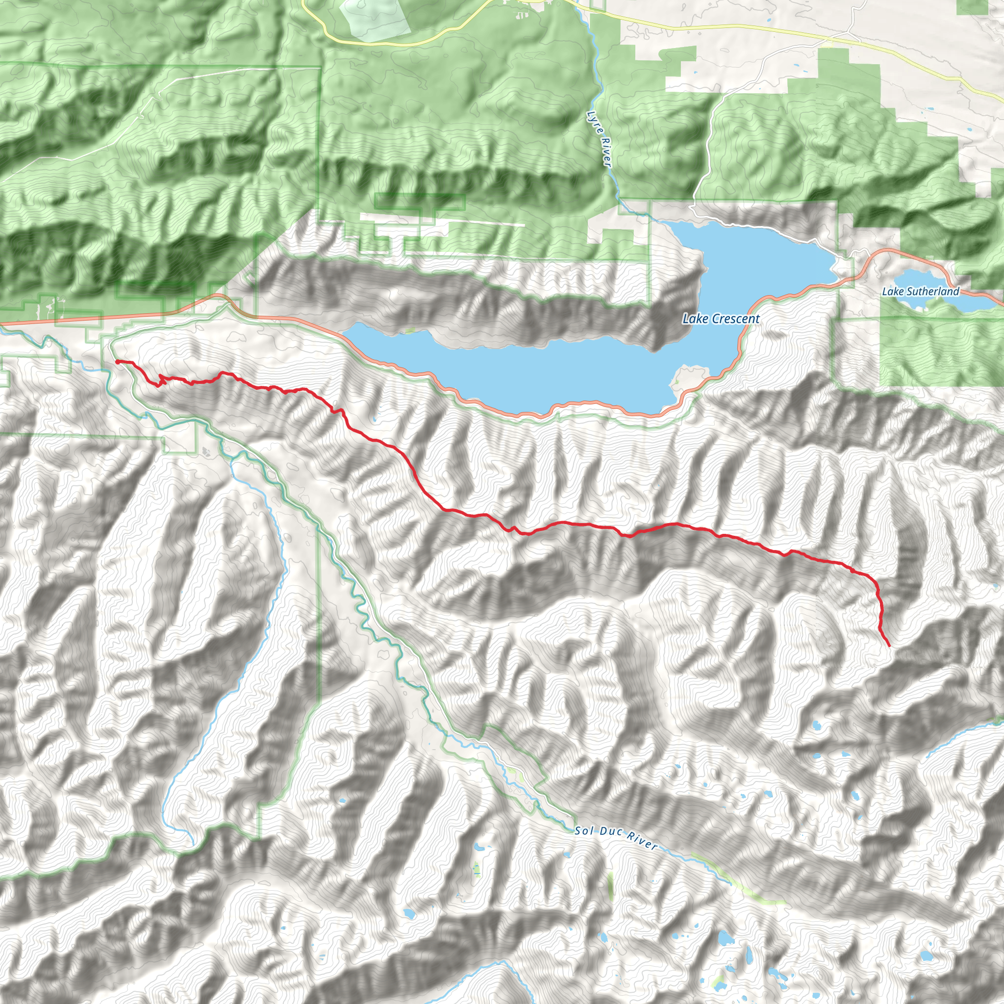 Aurora Ridge Trail mobile static map