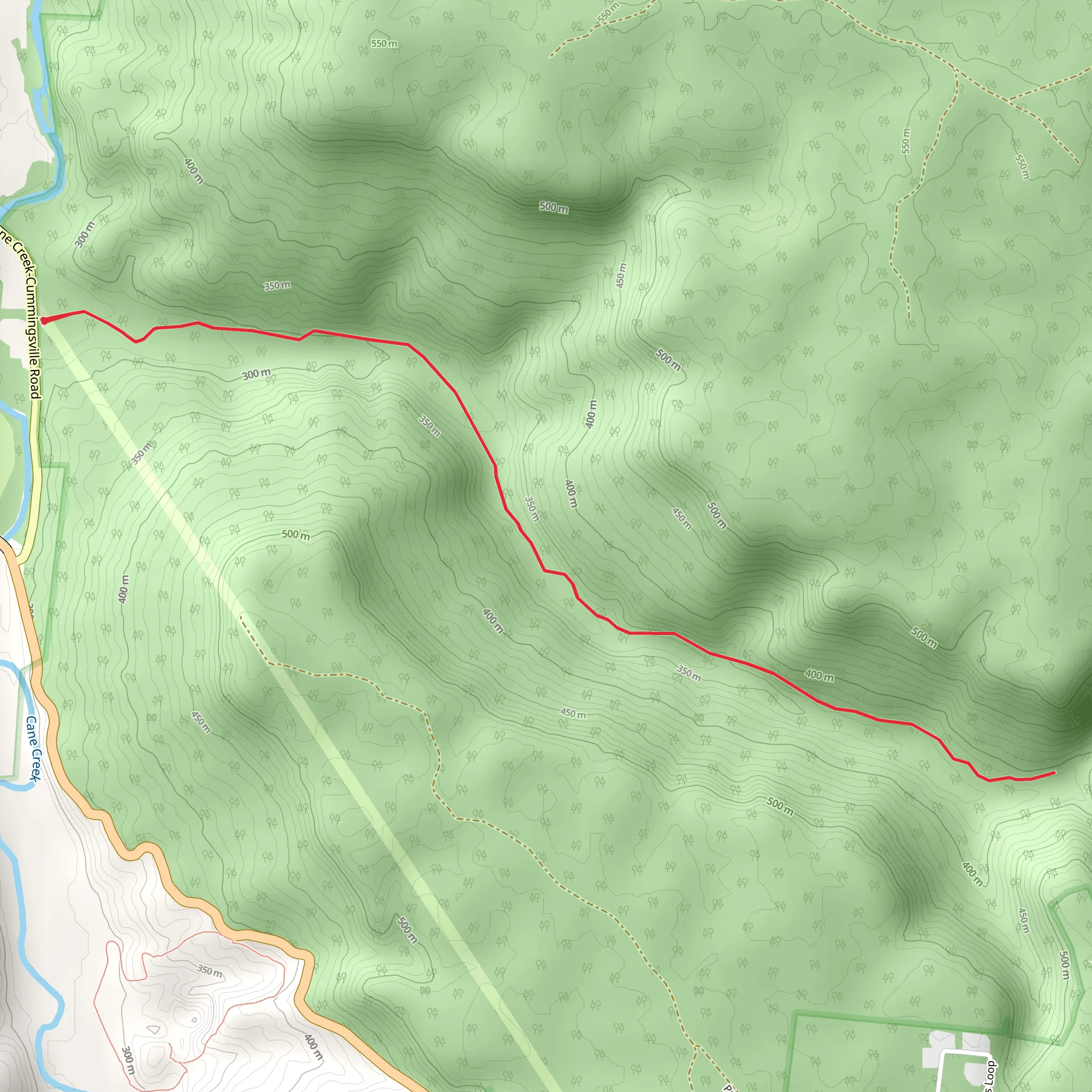 Hemlock falls and Camps Gulf Branch mobile static map