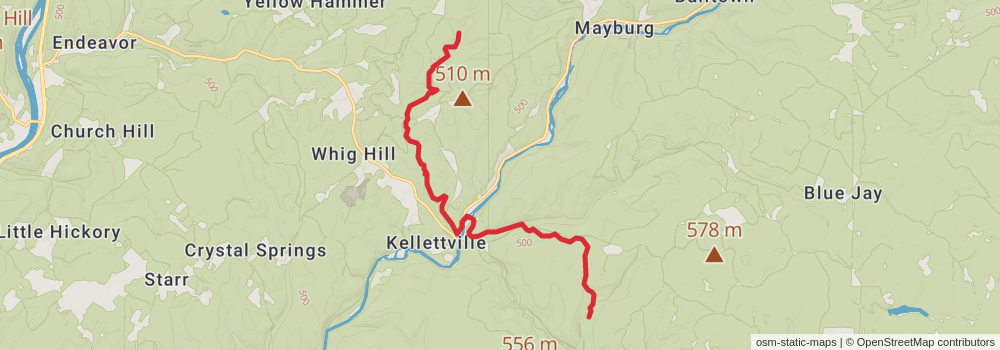 American Perimeter Trail - Northern Appalachian Primary stage 18 Map