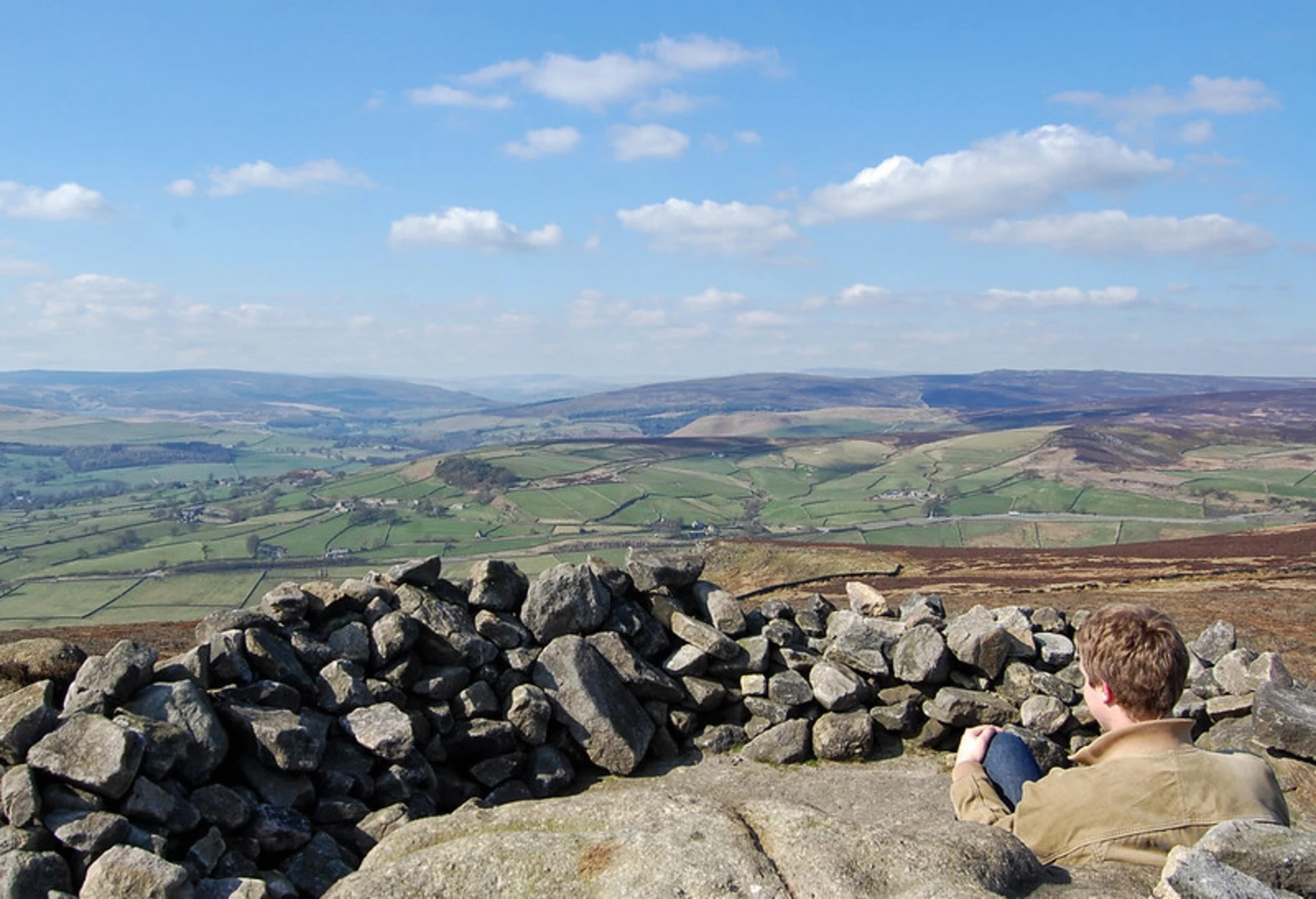 An image depicting the trail Nesfield Circular Walk via River Wharfe and its surrounding area.