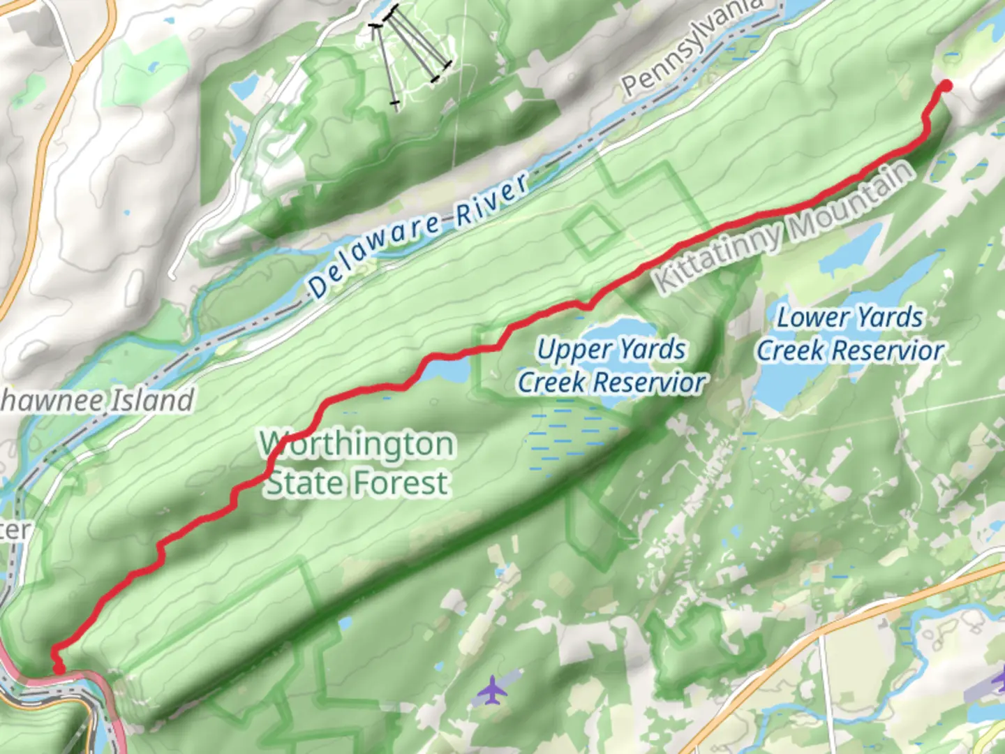 An image depicting the trail Sunfish Pond - Appalachian Trail and its surrounding area.