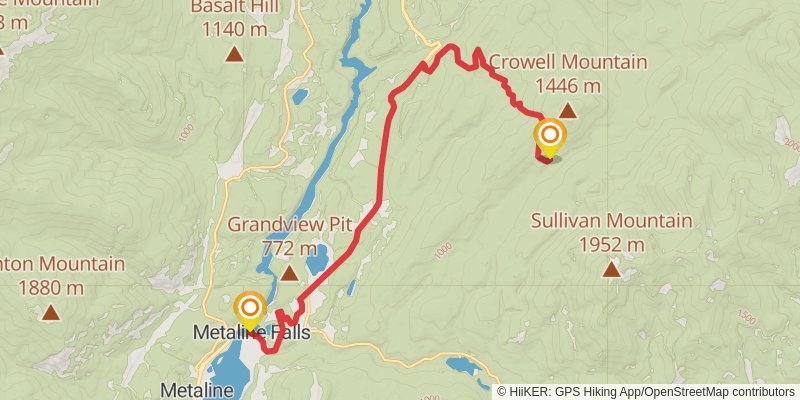 Ultra Pedestrian North Loop stage 240 Map