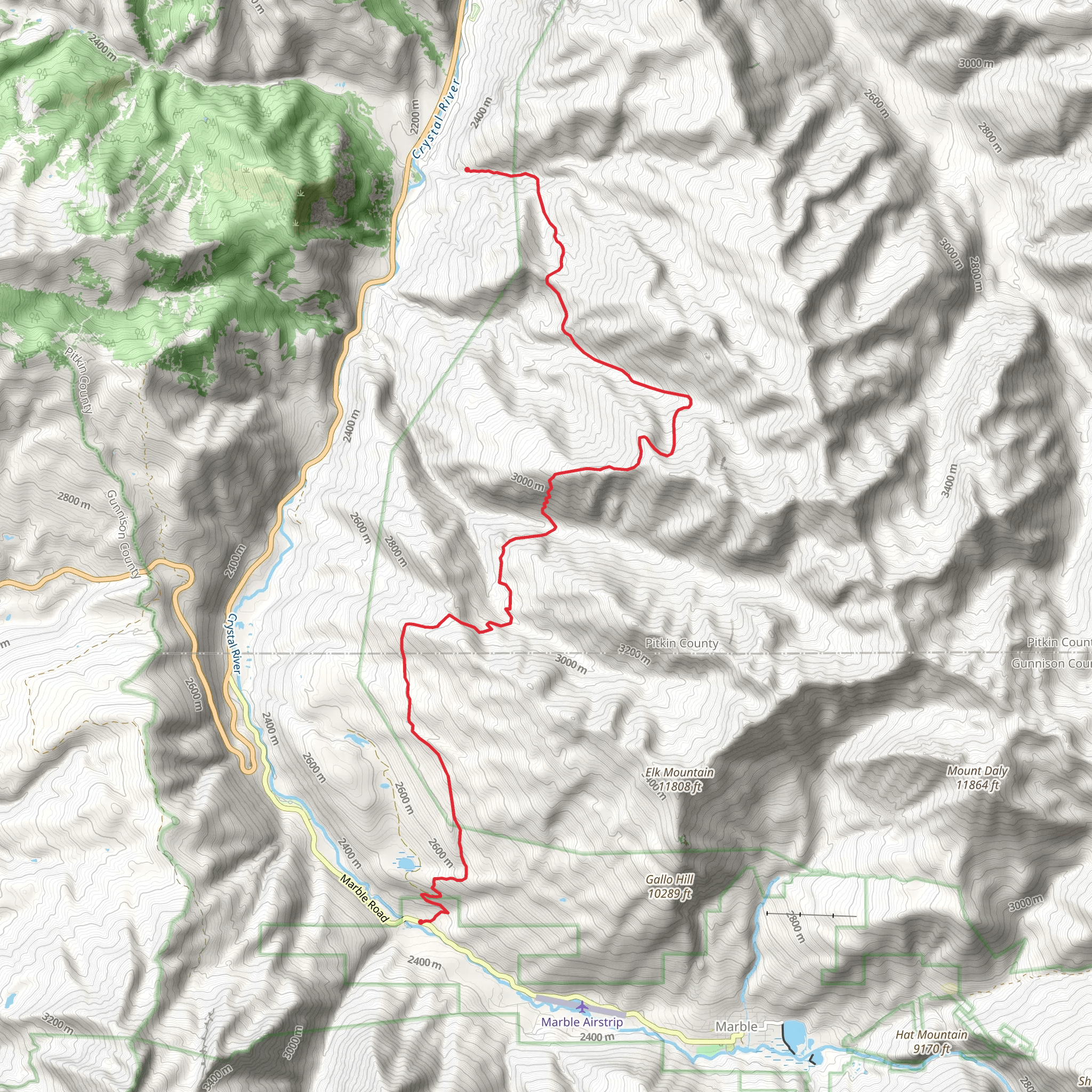 East Creek Trail and Lily Lake Trail mobile static map