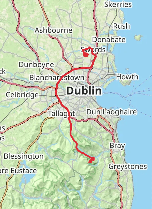 Hike on Crone Woods - Maulin Mountain Loop mobile static map