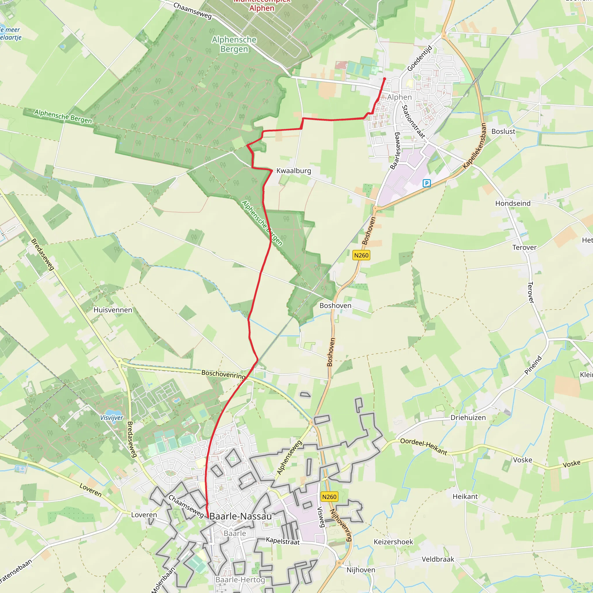 Monument Voor Nederlands Militairen via Streek - GR Noorderkempen mobile static map