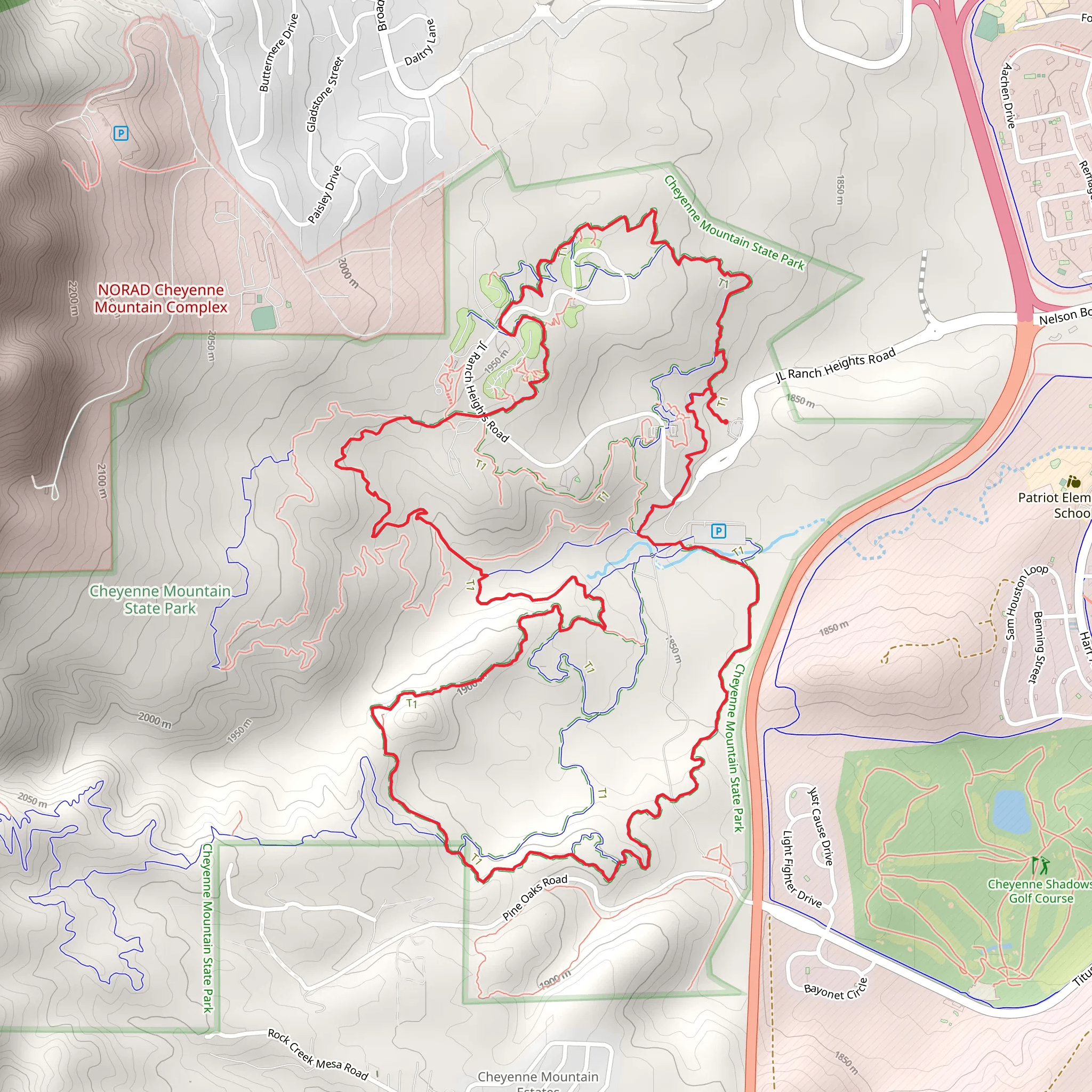 Sundance, Bobcat Way and Soaring Kestral Loop mobile static map