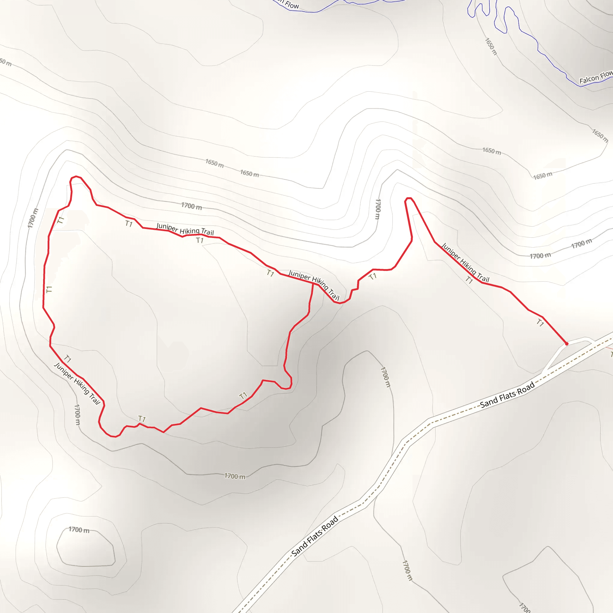 Juniper Trail mobile static map