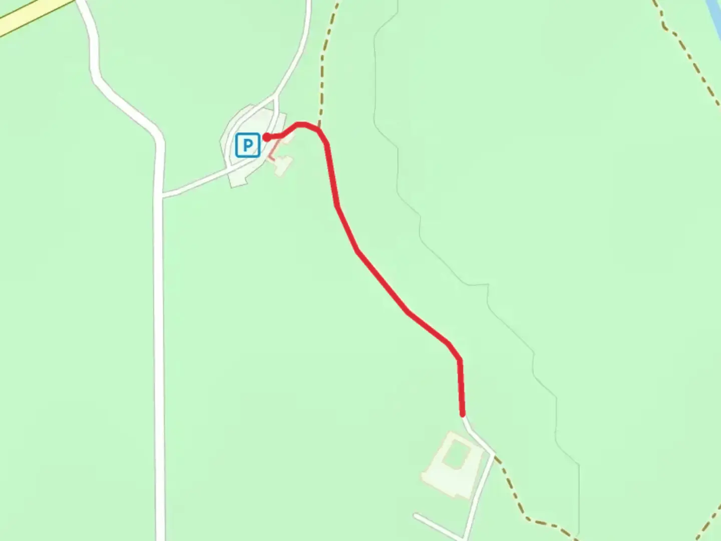 An image depicting the trail Bent's Old Fort Historic Site and its surrounding area.