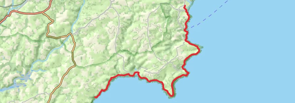 South West Coast Path stage 30 Map