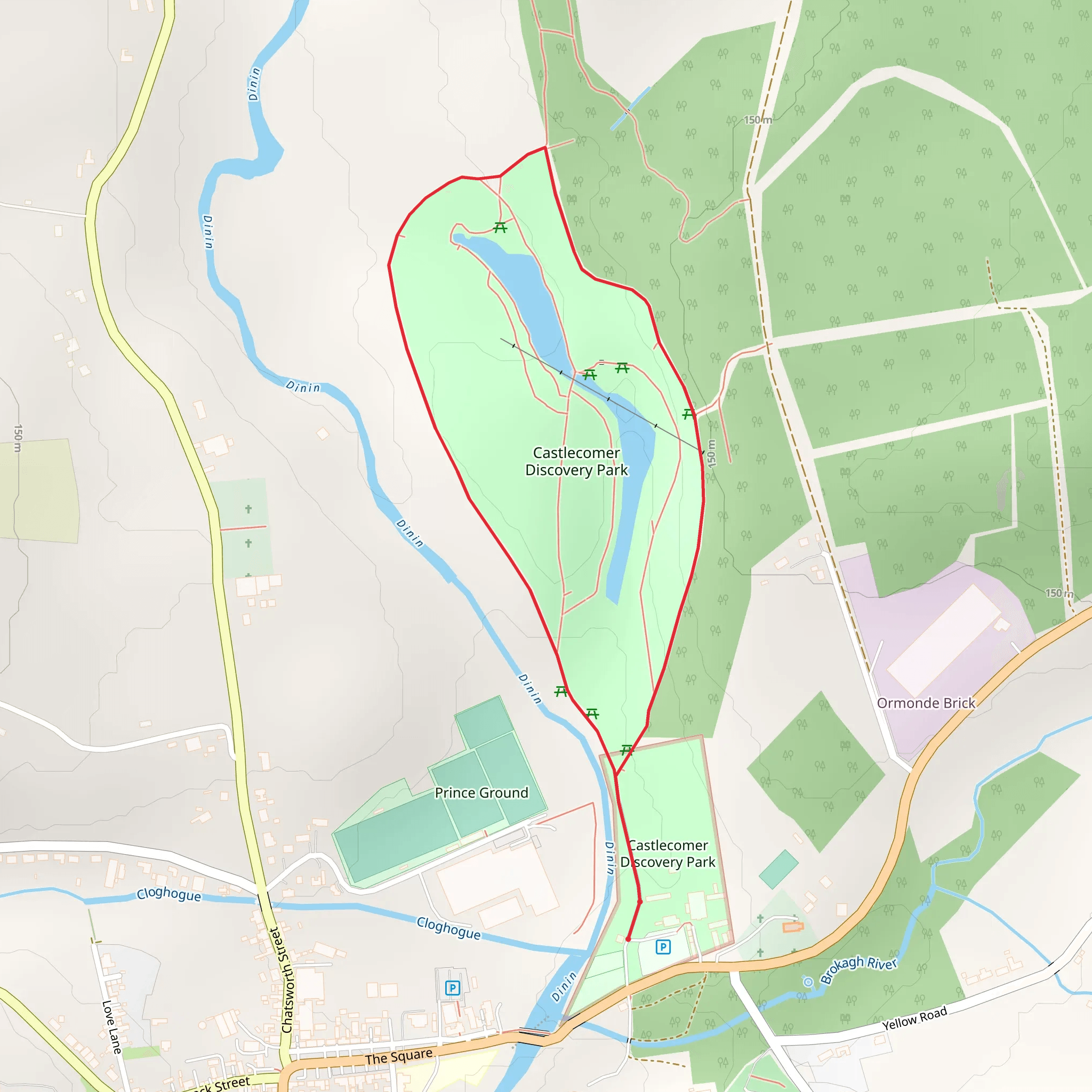 Castlecomer - Captains Loop mobile static map