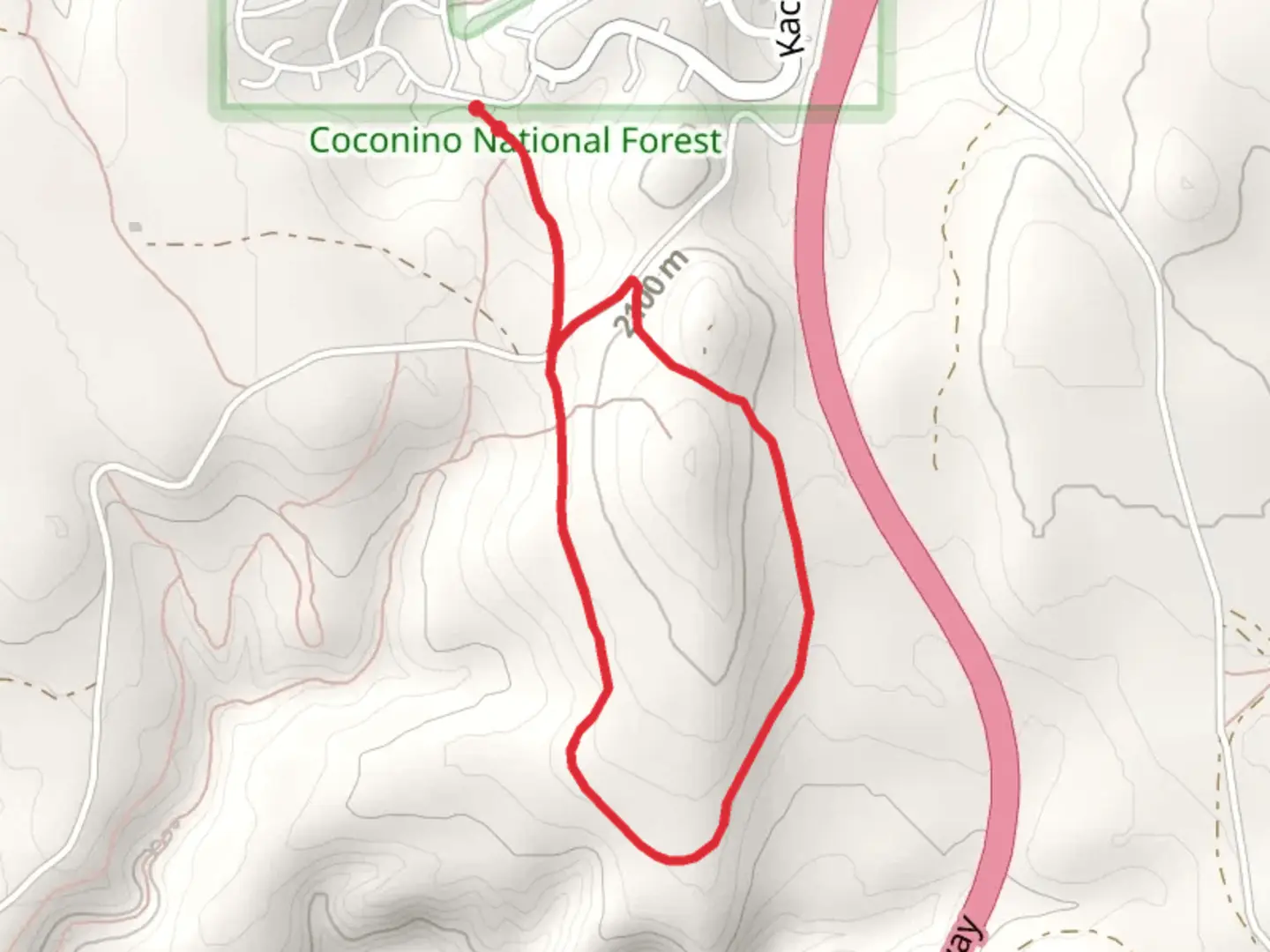 An image depicting the trail Lowlander Tank Loop and its surrounding area.