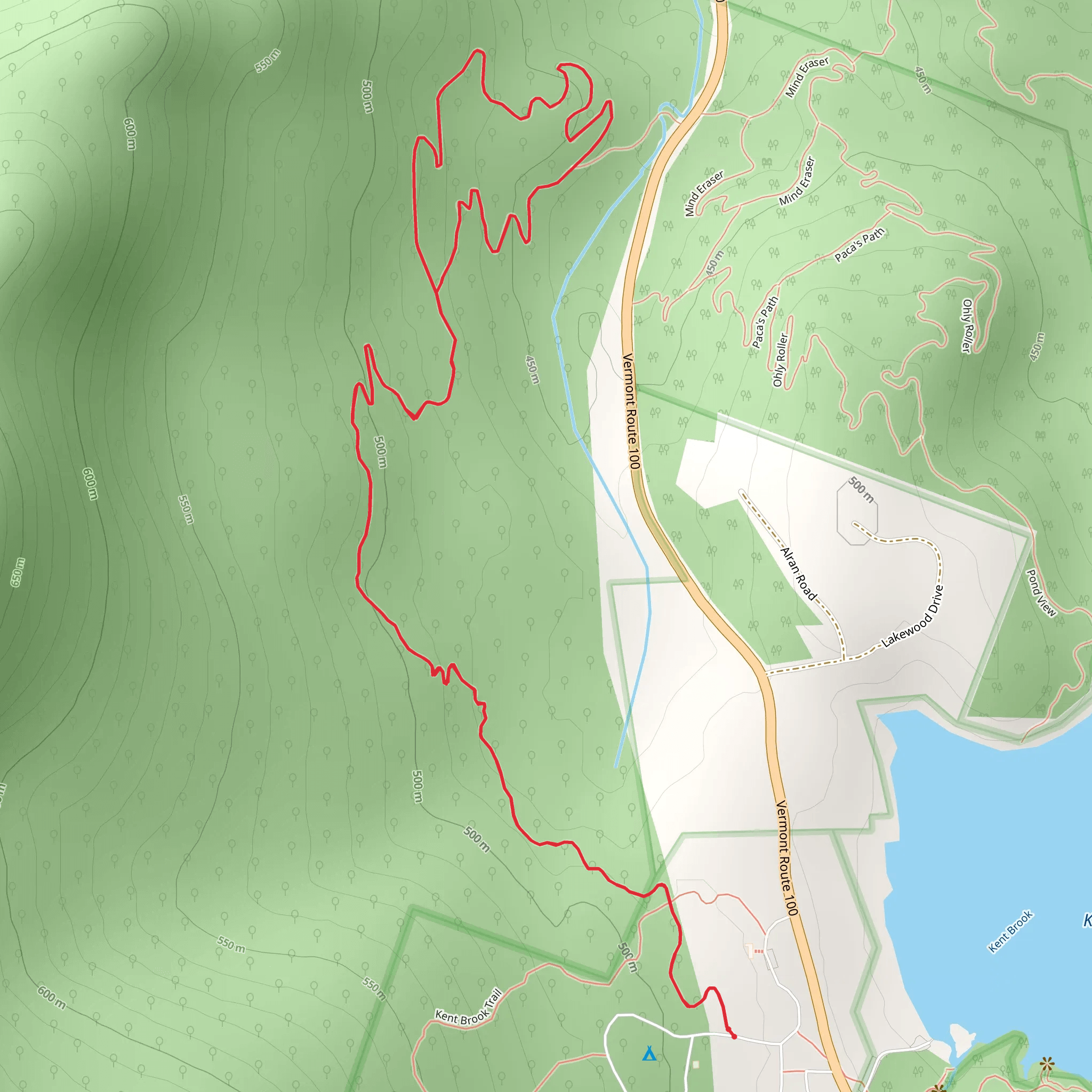 Pesky Cairn Trail mobile static map