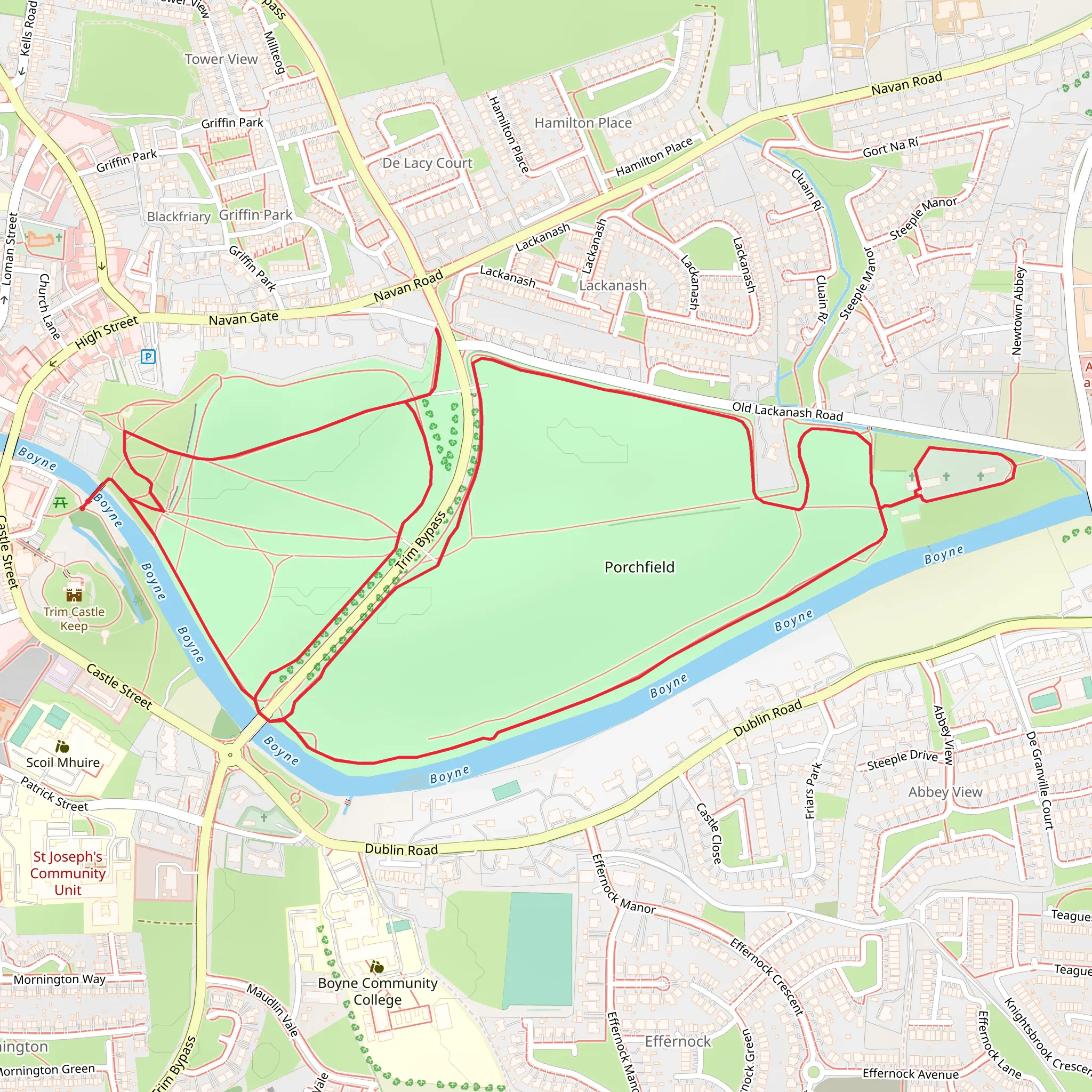 Trim Porch Field Porch Field Medieval Walk mobile static map