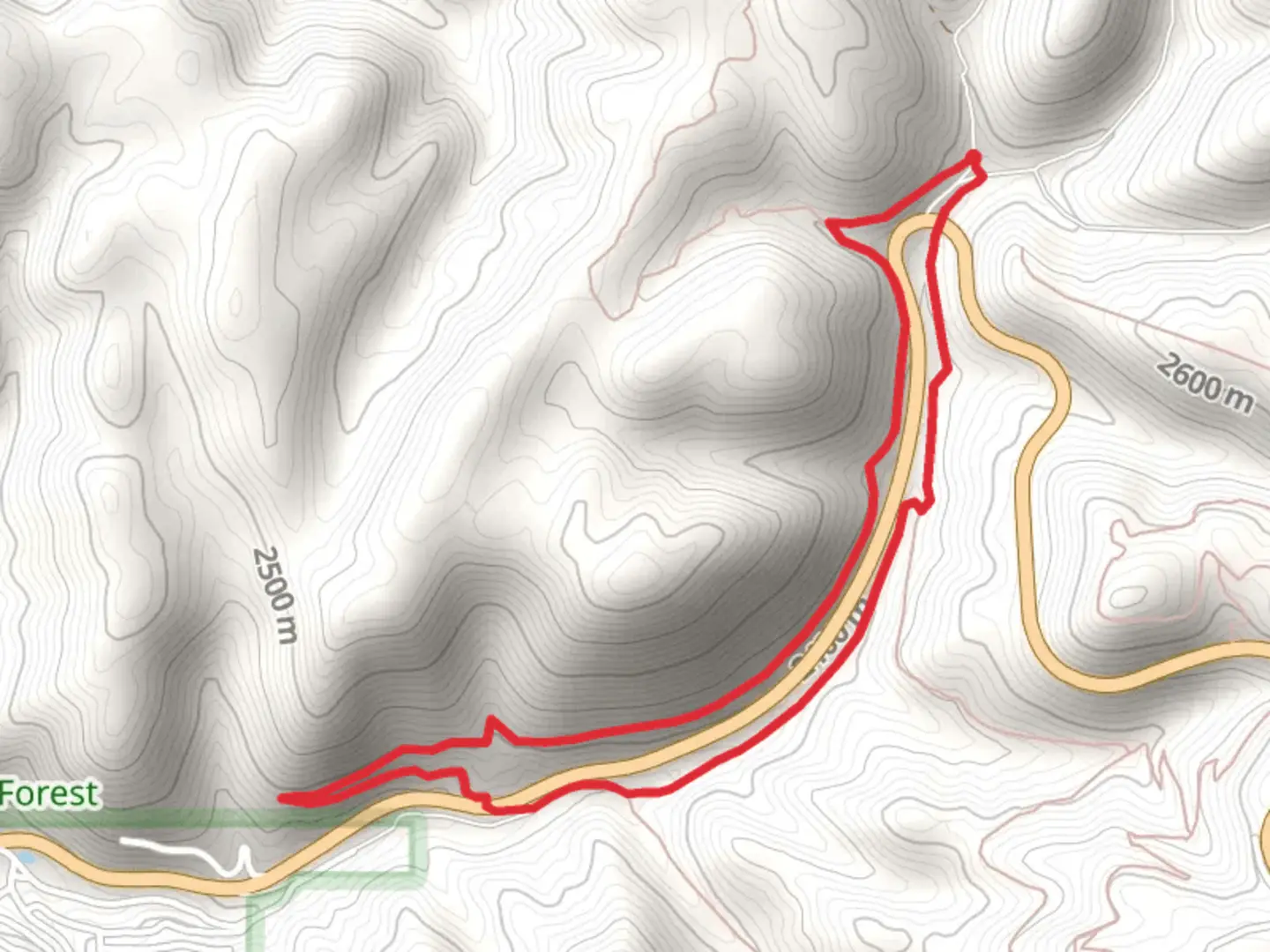 An image depicting the trail Switchback and Old Cloudcroft Highway Loop Trail and its surrounding area.