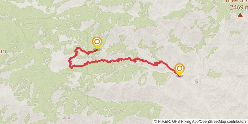 Pacific Crest Trail - California stage 22 Map