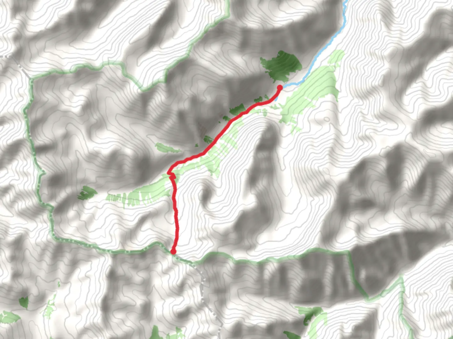 An image depicting the trail East Fork Pass via Bear Creek Trail and its surrounding area.