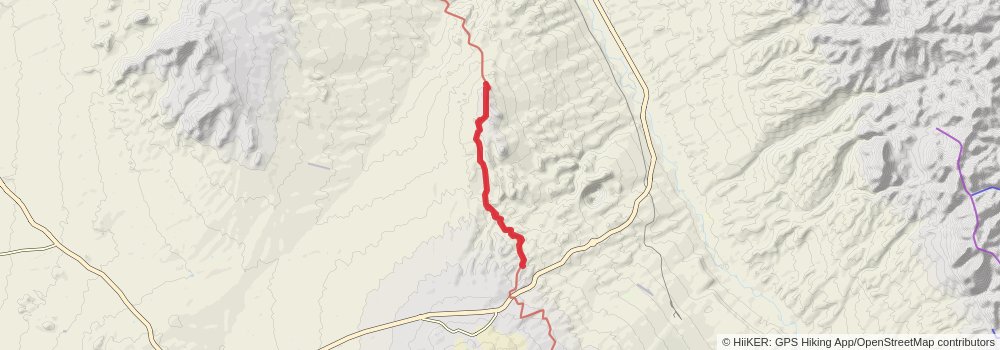 Arizona Trail stage 21 Map