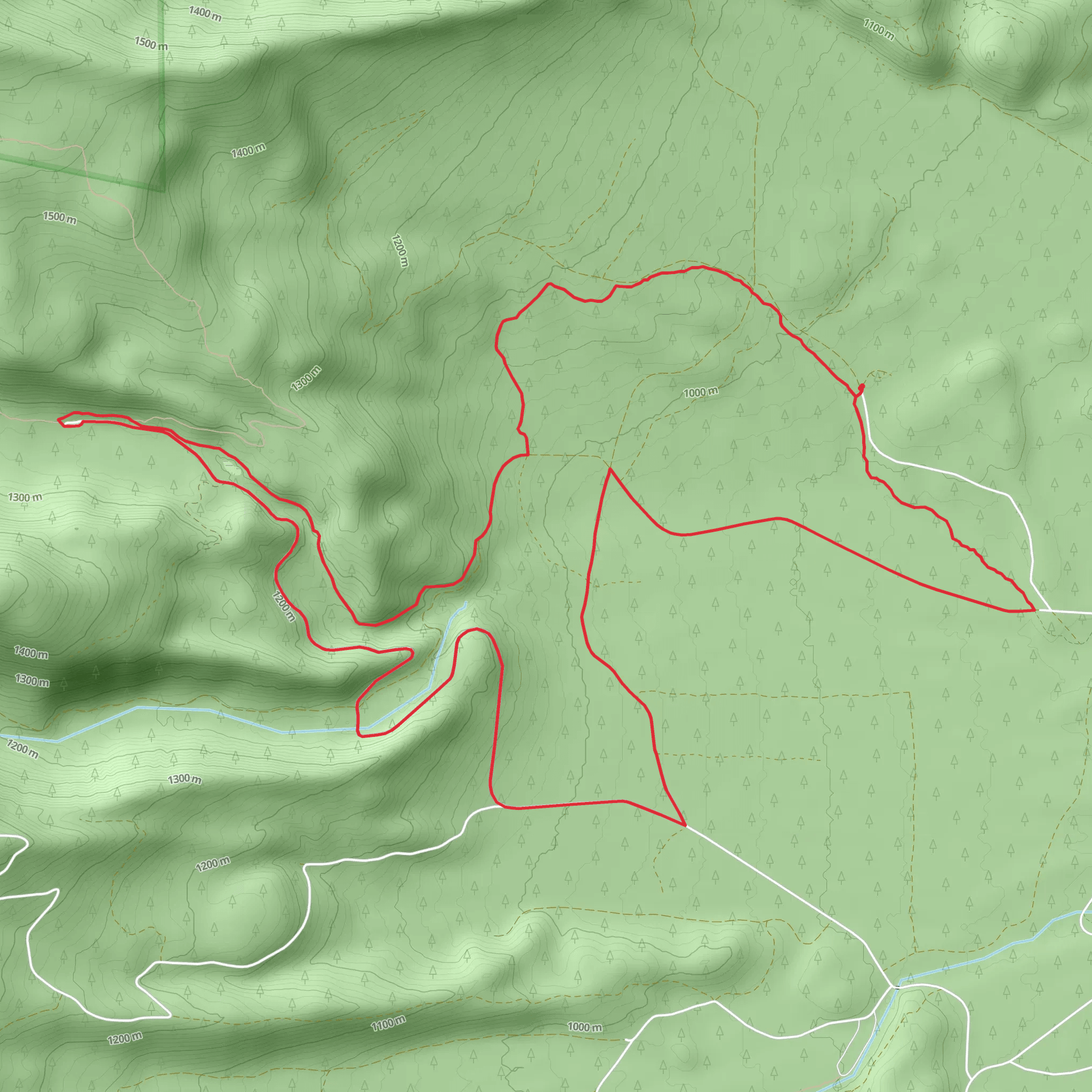 Metolius Windigo Loop Trail mobile static map