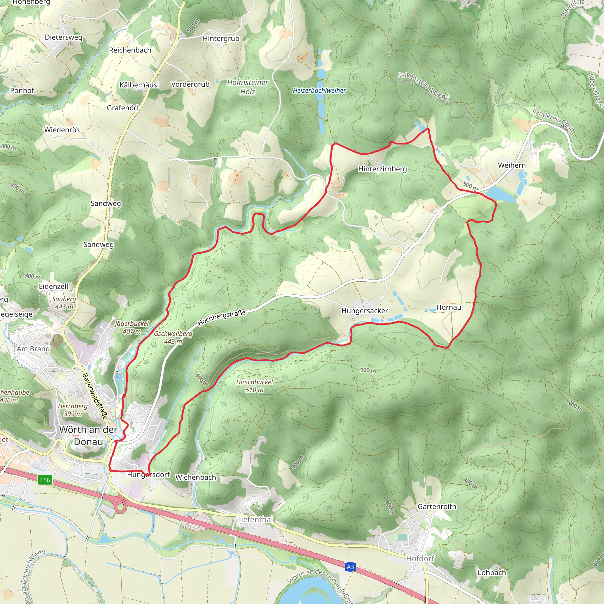 Wellerbachstrasse and Perlbach Loop mobile static map