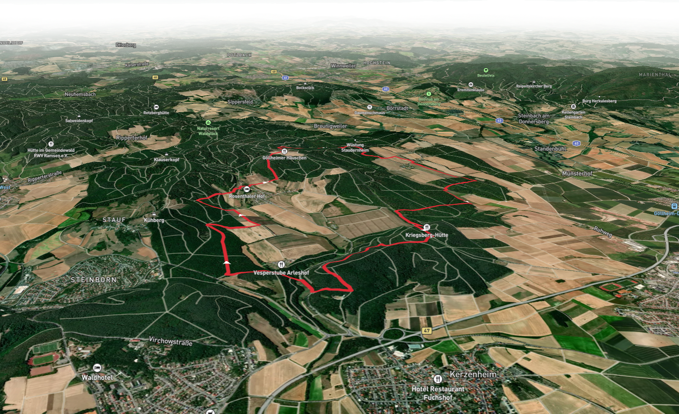 Rosenwanderweg and Saar Rhein Main Weg Teil 1
