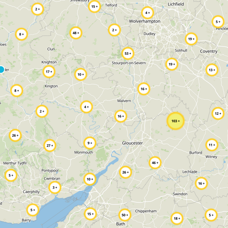 Herefordshire Static Map