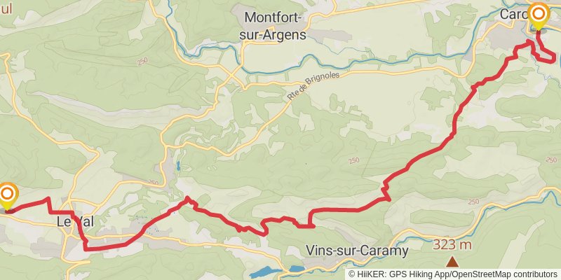 Via Aurelia stage 13 Map