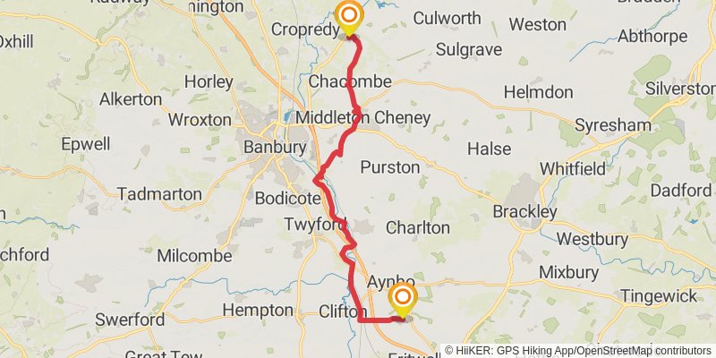 Seven Shires Way stage 4 Map