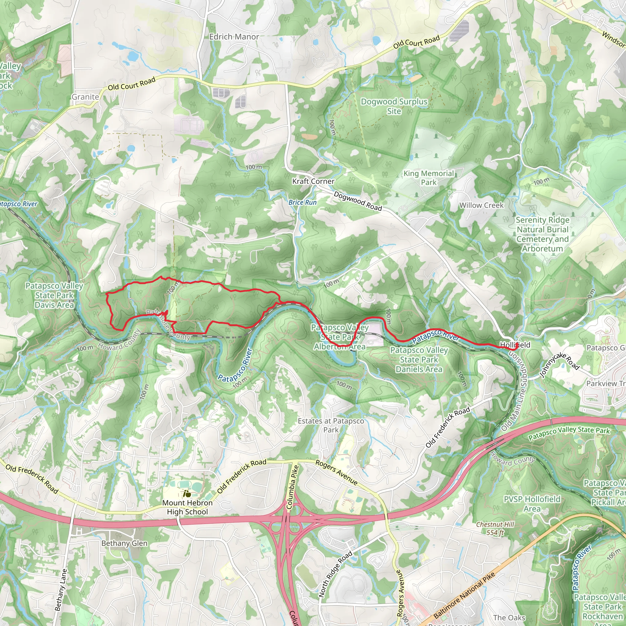 Thru Trail and Hell of the North Loop mobile static map