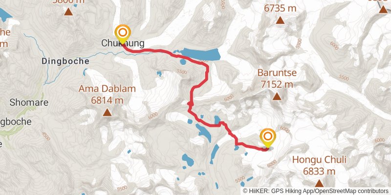 Great Himalayan Trail stage 20 Map