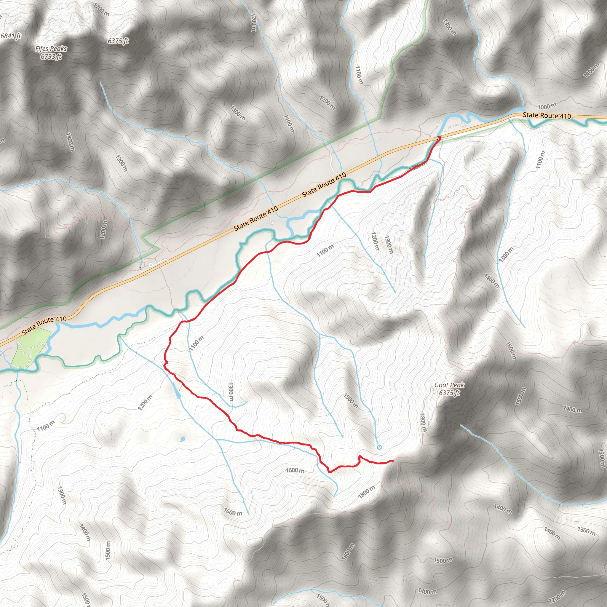 American Ridge via Pleasant Valley Loop mobile static map