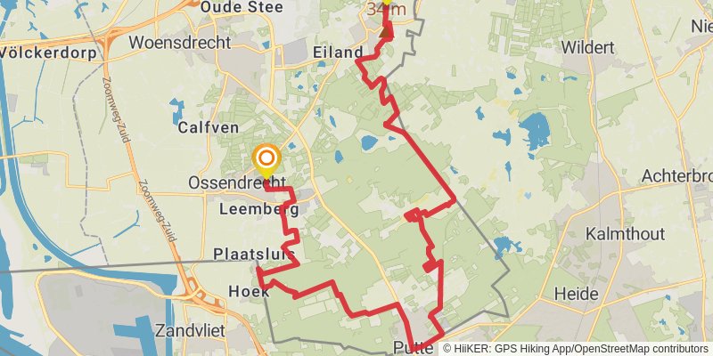 Brabantse Walpad Loop stage 4 Map