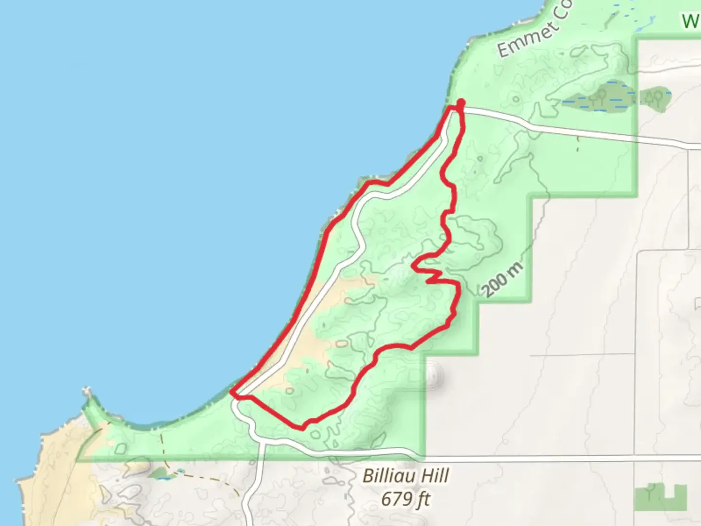 An image depicting the trail Township Park and NCT Loop and its surrounding area.