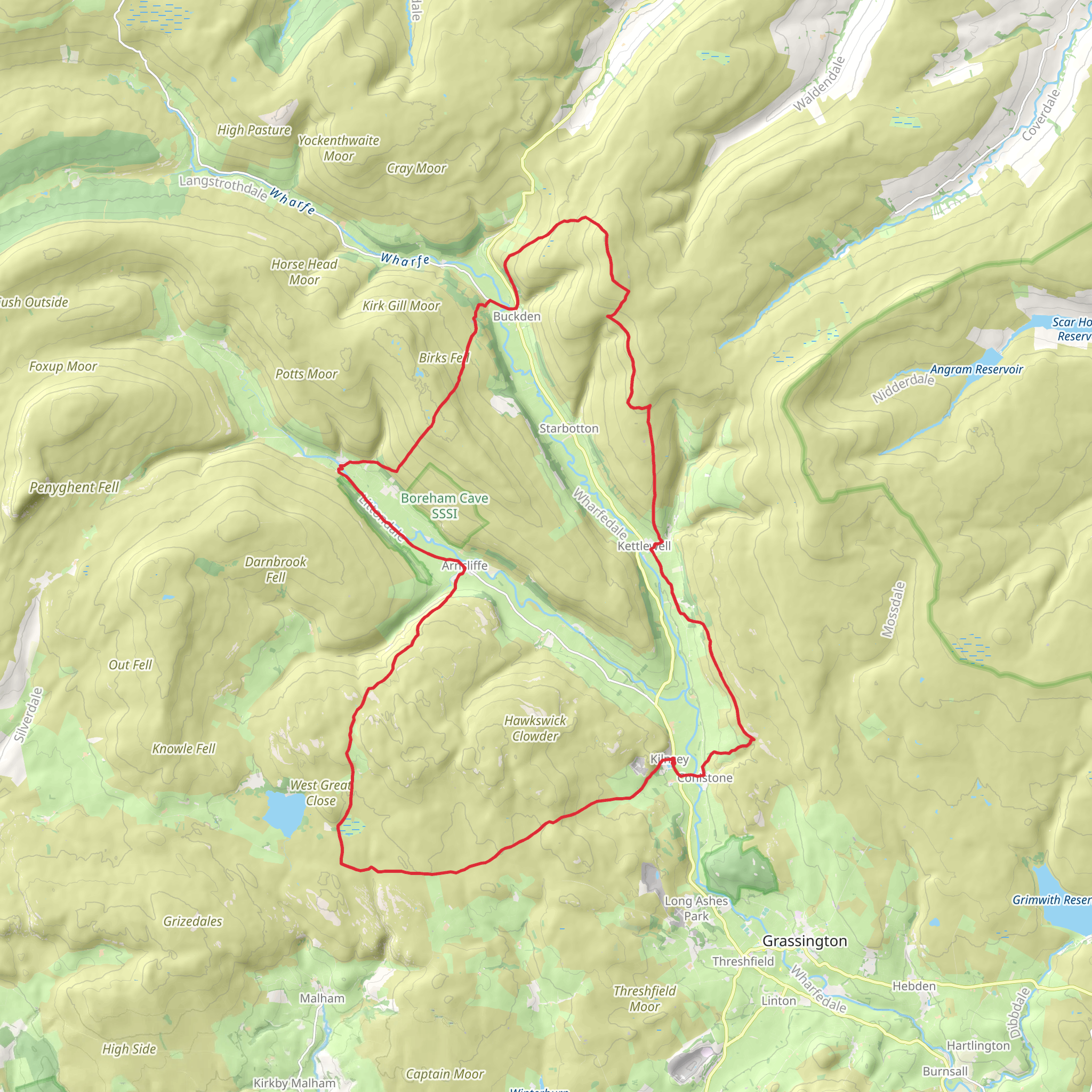 Dales Traverse mobile static map