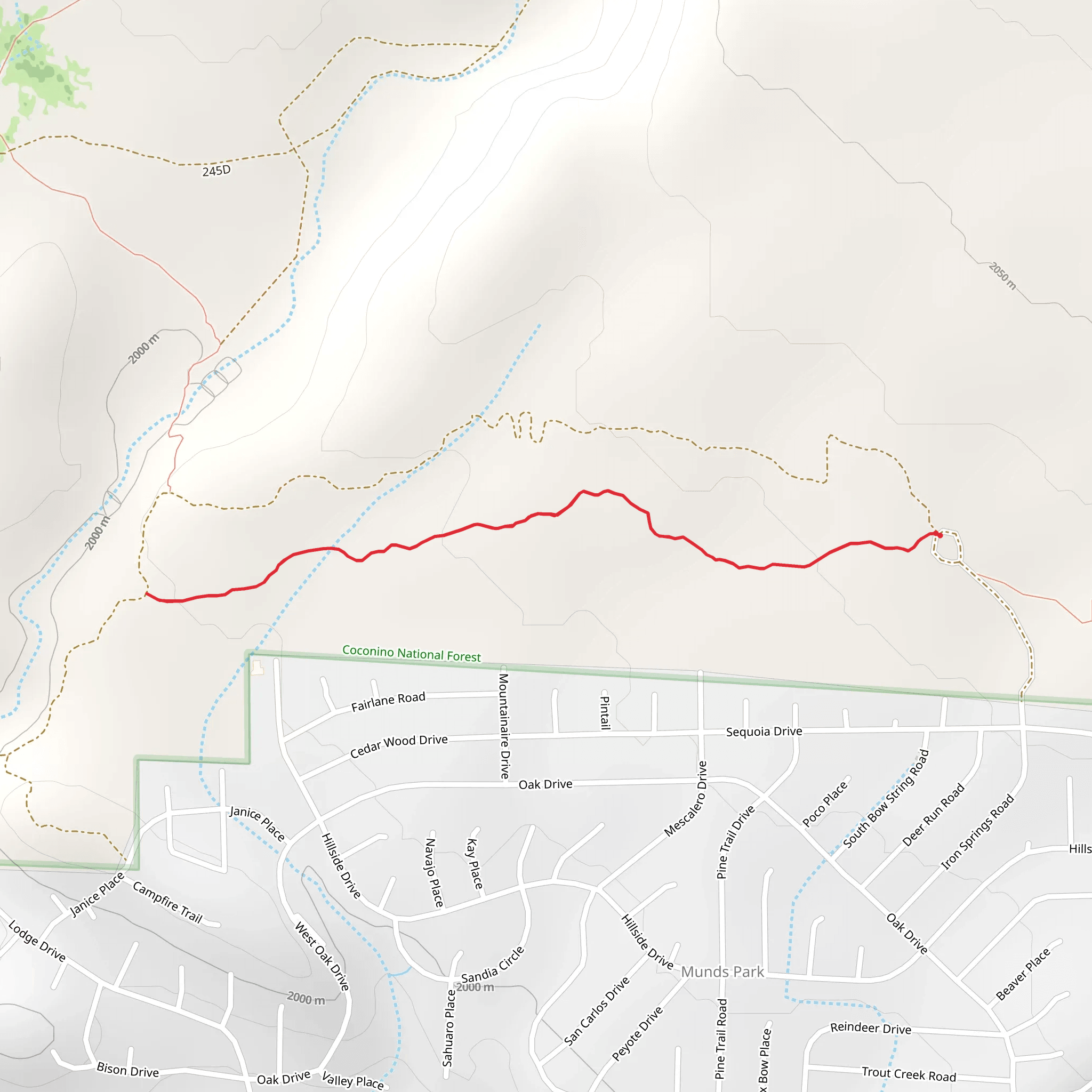Brads Trail mobile static map