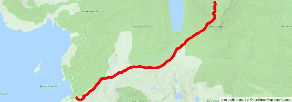 Mount Anne Circuit Track stage 2 Map